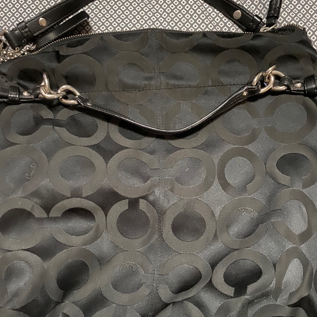 Coach Black Signature Print